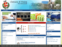 Tablet Screenshot of comune.fraine.ch.it